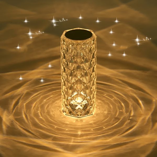 16 Colors Diamond Rose Crystal Lamp