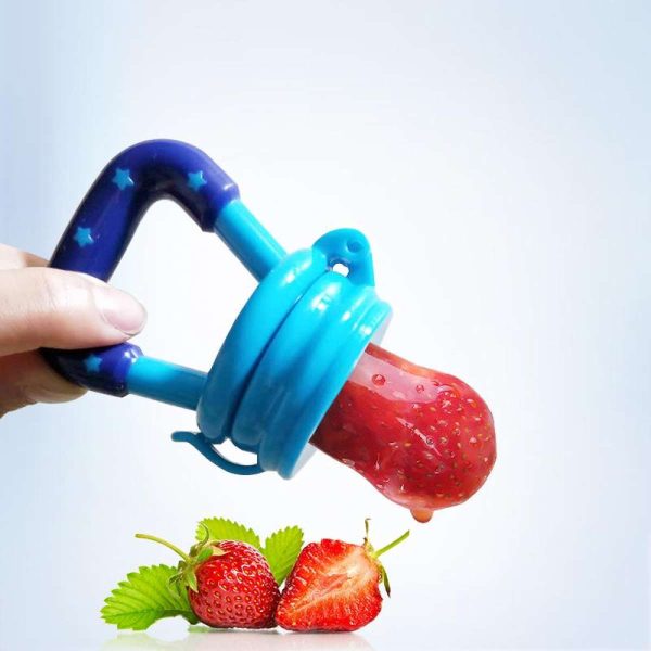 Baby Fruit Pacifier Fresh Fruit Feeder Infant Teething Toy Nibbler Teether Pacifier Safe Silicone Pacifier (random Color)