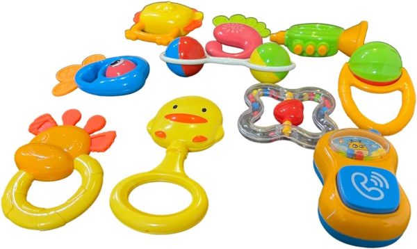 My Baby Rattles Set Newborn Hand Bells Baby Toys 0-12 Months ( Random Color )