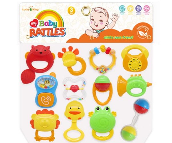 My Baby Rattles Set Newborn Hand Bells Baby Toys 0-12 Months ( Random Color )