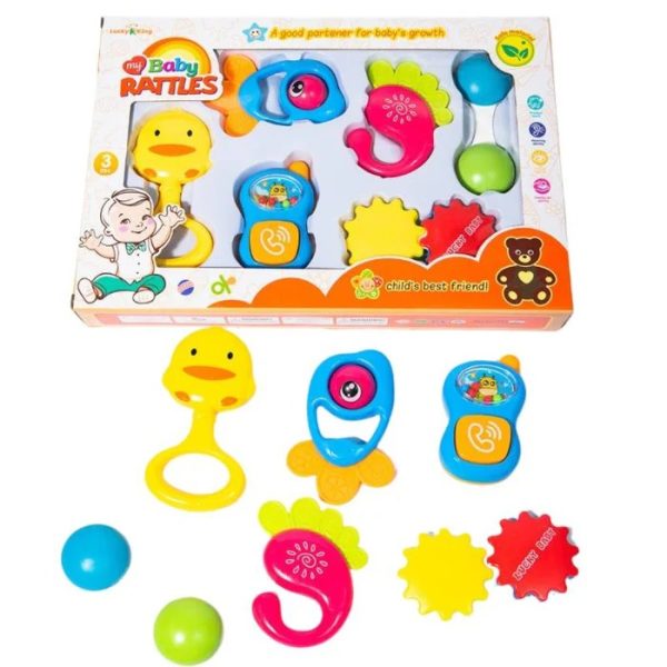 My Baby Rattles Set Newborn Hand Bells Baby Toys 0-12 Months ( Random Color )