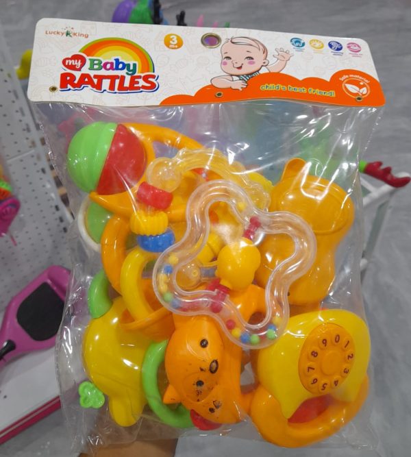 My Baby Rattles Set Newborn Hand Bells Baby Toys 0-12 Months ( Random Color )