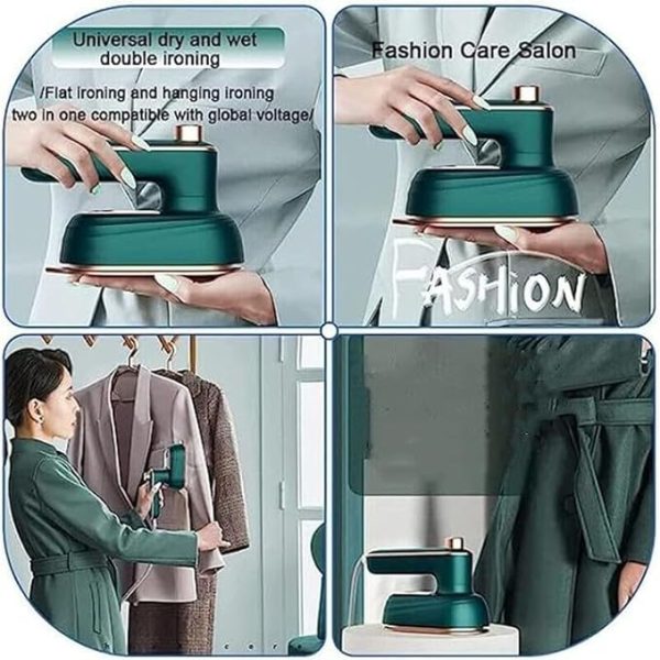 Portable Handheld Steam Iron, 180° Rotatable Professional Mini Steam Iron For Clothes,