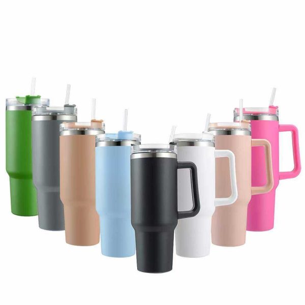Stanley 40 Oz (1200ml) Stainless Steel Vacuum Insulated Tumbler With Straw