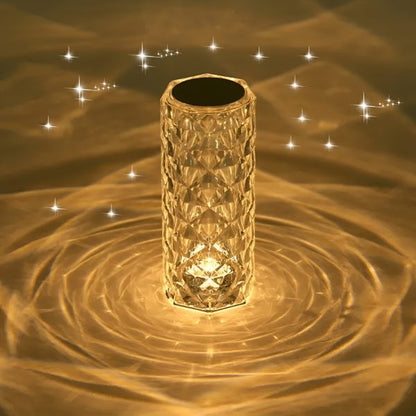 16 Colors Diamond Rose Crystal Lamp
