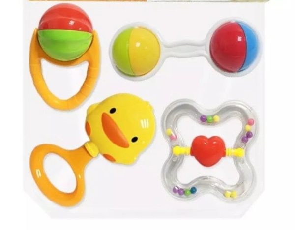 My Baby Rattles Set Newborn Hand Bells Baby Toys 0-12 Months ( Random Color )
