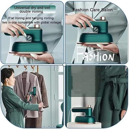 Portable Handheld Steam Iron, 180° Rotatable Professional Mini Steam Iron For Clothes,