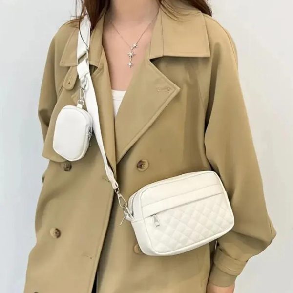 Stylish Girl’s Convertible Crossbody Bag – Fashion Handbags For Ladies Pu Leather Polyester Waterproof
