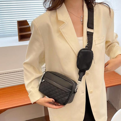 Stylish Girl’s Convertible Crossbody Bag – Fashion Handbags For Ladies Pu Leather Polyester Waterproof