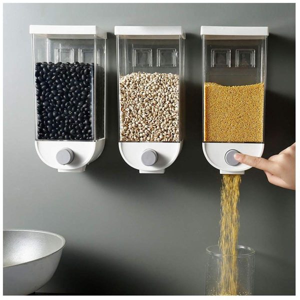 Wall-mounted Dry Food Dispensers For Organized Kit